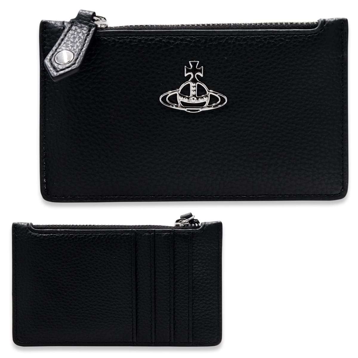 ヴィヴィアンウエストウッド 財布 フラグメントケース メンズ レディース Vivienne Westwood 51110039 S000D PF N403 ブラック RE-VEGAN カードケース コインケース 小銭入れ オーブ ロゴ 薄型 ミニ財布