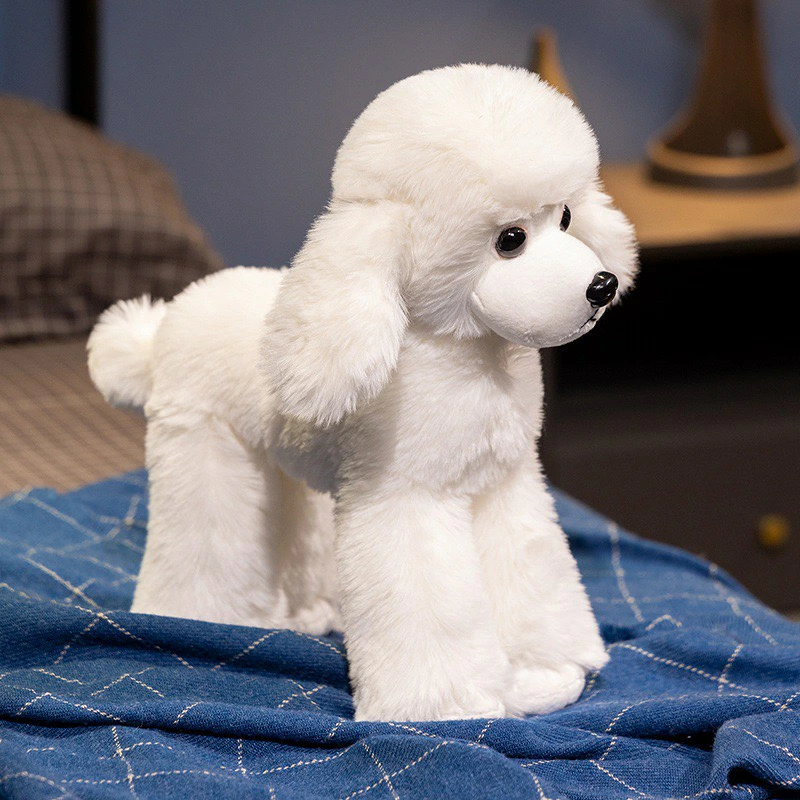 トイプードル ぬいぐるみ 犬 20cm 32cm プードル いぬ イヌ ペットぬいぐるみ ふわふわ リアル かわいい ホワイト ブラウン 犬グッズ インテリア 子供 プレゼント ギフト