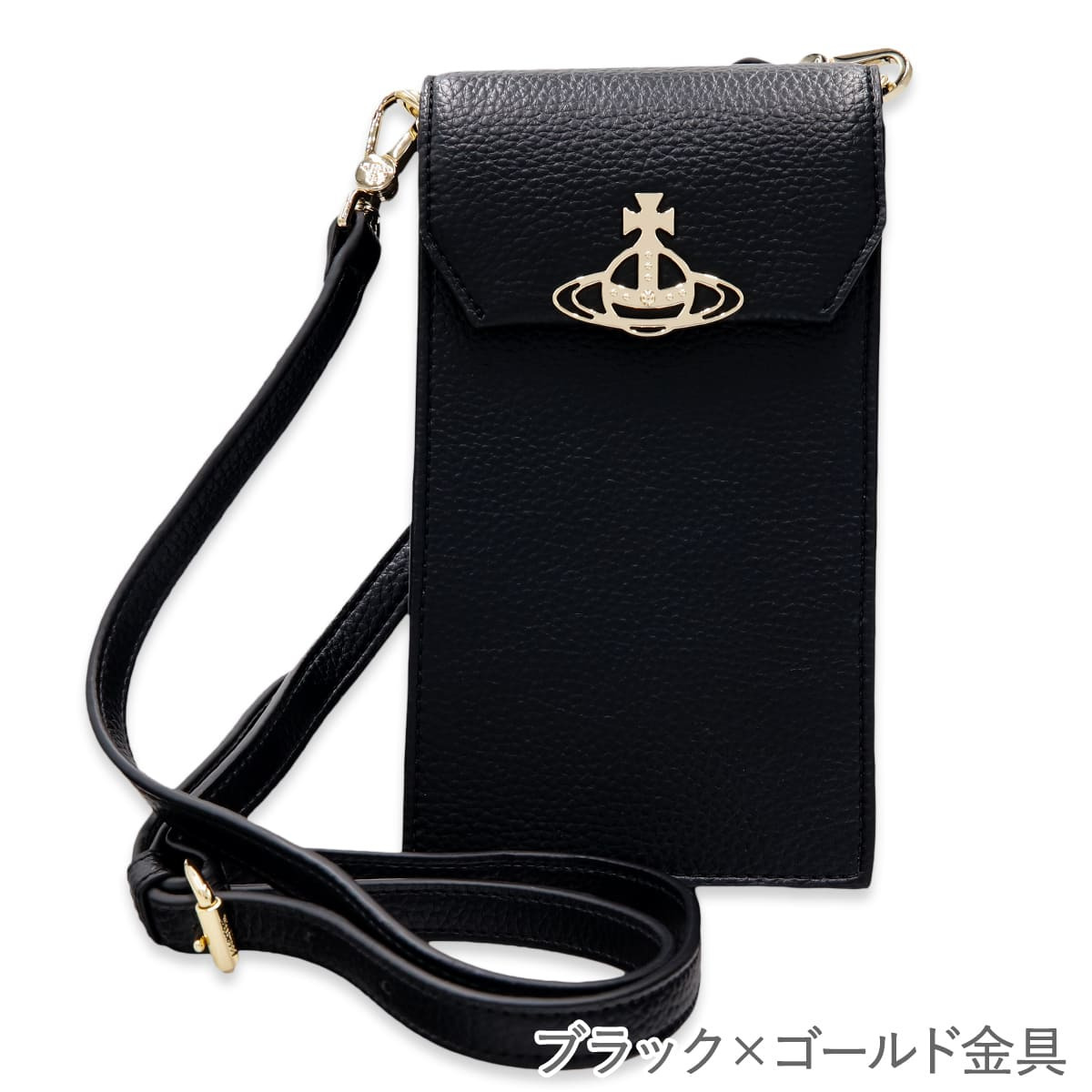 選べる2種 ヴィヴィアンウエストウッド Vivienne Westwood スマホショルダー メンズ レディース ショルダーバッグ スマホポーチ 斜めがけ 黒 オーブ ヴィーガンレザー RE-VEGAN PHONE BAG 53030019U S000D