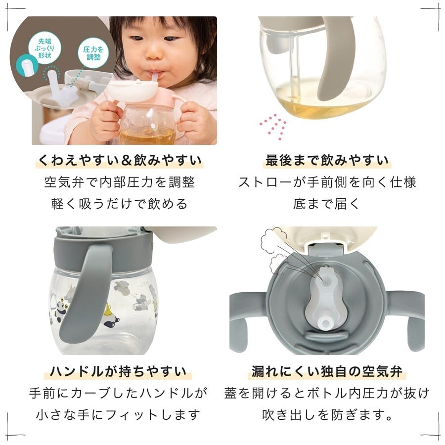リッチェル ベビー ストローマグ 名入れ トライ リングホルダー 保冷 ベビーストローマグ おしゃれ 哺乳瓶 ベビーマグ トレー