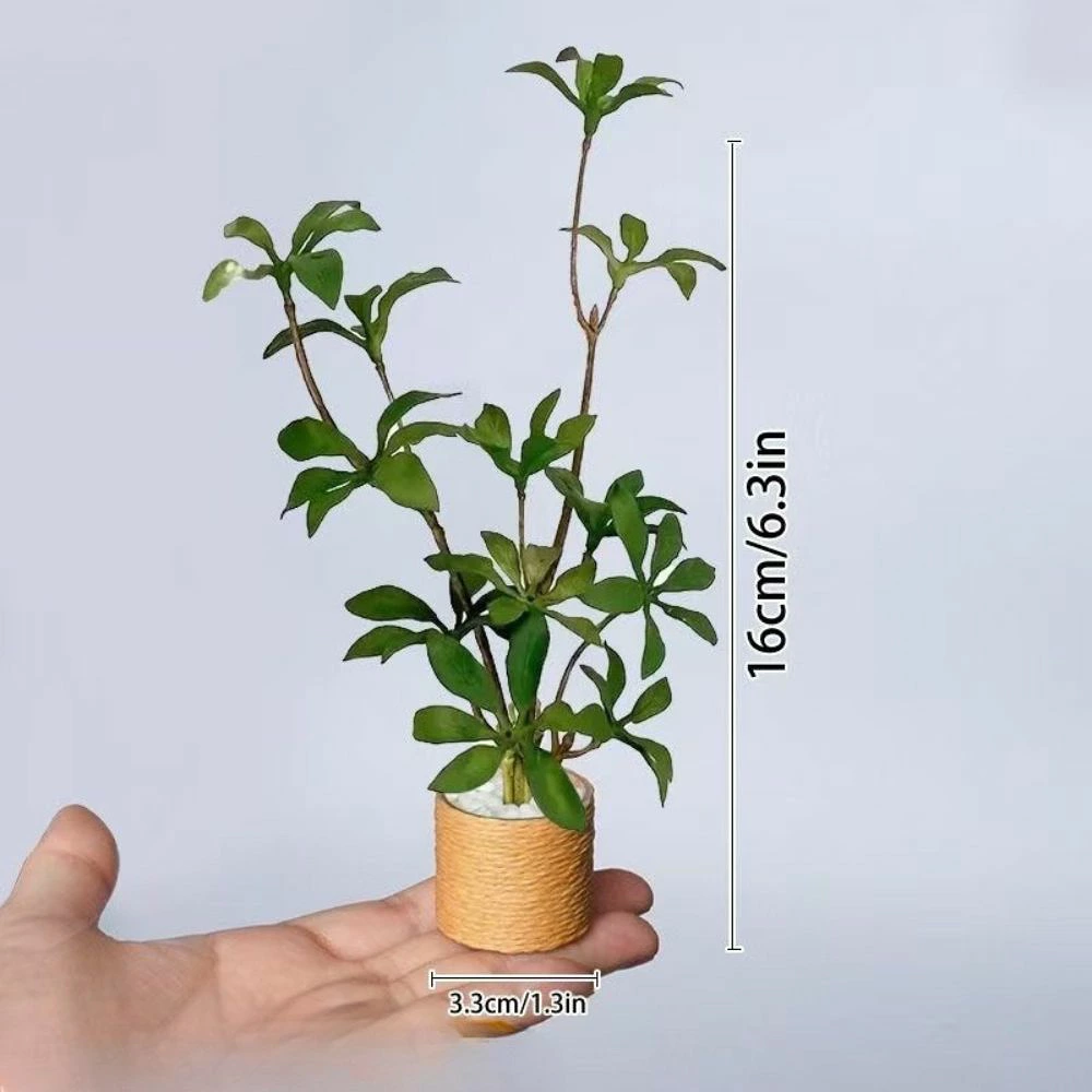 ミニチュア 観葉植物 選べる2点セット フェイクグリーン 鉢植え ドールハウス ジオラマ ミニチュア雑貨 インテリア 撮影小物 デスク 飾り ハンドメイド
