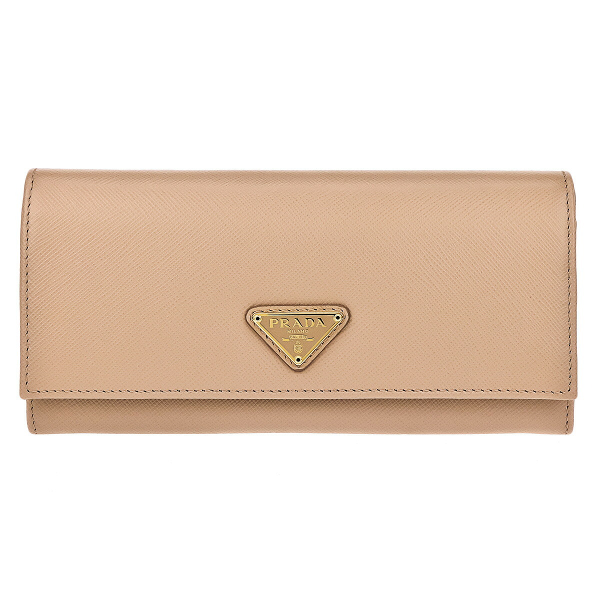 プラダ PRADA 財布 長財布 フラップ式長財布 かぶせ 小銭入れ付き 
