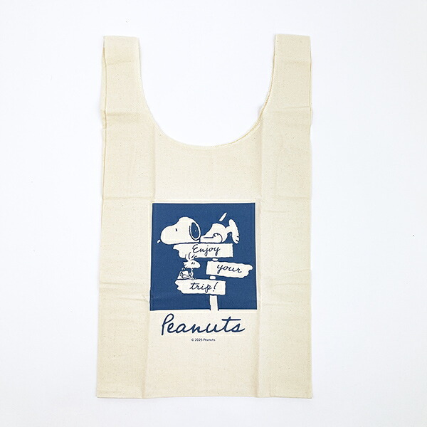 スヌーピー マルシェバッグ ENJOY YOUR TRIP SNOOPY