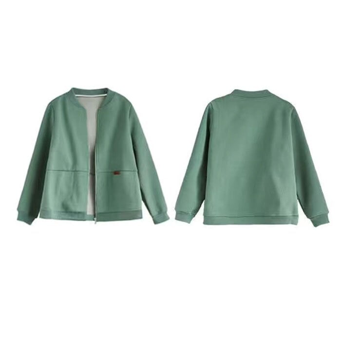 ジャケット レディース スウェット 通販 ジャンパー ブルゾン 羽織り 羽織 女性 春 秋 上着 カーデガン カジュアルジャケット アウター 長袖 普段着 無地 トレーナー カジュアル シンプル 大人 通勤 通学 きれいめ 前開き レディースファッション