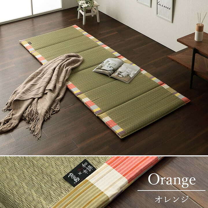 日本製 い草 い草マット  マット  ごろ寝マット  フリーマット  クッション性 和風柄   約70×180cm