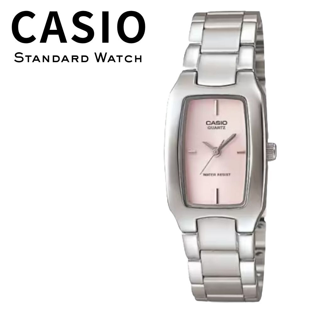 箱なし カシオ 腕時計 レディース ピンク シルバー アナログ スクエア 小さめ 軽量 メタル シンプル クラシック CASIO 海外モデル 逆輸入 女性 プレゼント ギフト 成人 卒業 入学