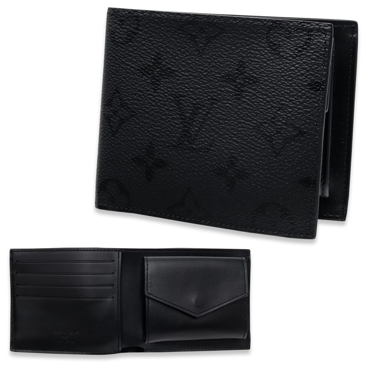 ルイヴィトン 財布 メンズ 二つ折り財布 LOUIS VUITTON ポルトフォイユ マルコ モノグラム ミッドナイト ブラック 黒 小銭入れ付き コンパクトウォレット M2A672 ブランド財布 ギフト プレゼント 新品
