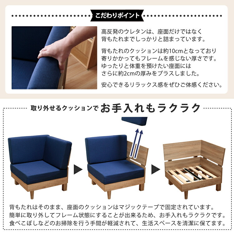 ソファ 座椅子 セット フレキシブル ファブリック L字 N-E-O ネオ 1人掛け 2人掛け コーナー2台