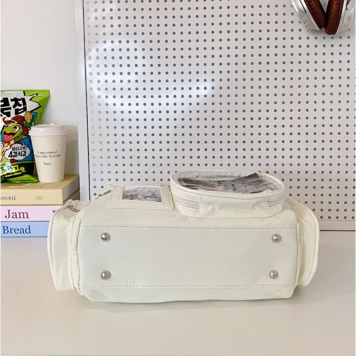 ぬいぐるみ バッグ 推し活 通販 ミニボストンバッグ レディース ミニボストンバック 痛バッグ 痛バ ショルダーバッグ クリアポケット 斜め掛け 痛バック 肩掛けカバン ショルダーバック 肩掛けバッグ かわいい 女の子 推しバッグ レディースバッグ