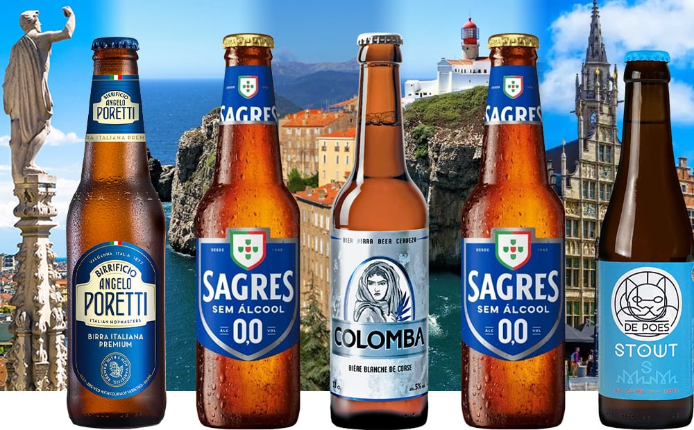 お歳暮 5000円 ヨーロッパ 4カ国 ビール 飲み比べセット【無料 ギフト箱 リボンラッピング メッセージカード】ベルギー フランス イタリア ポルトガル 詰め合わせ 家族 友人 退職祝 還暦 誕生日 送料無料