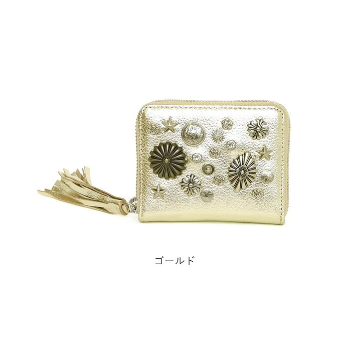 ペルケ カード入れ perche 80-06-0010 通販 カードケース ジャバラ 本革 ミニウォレット ミニ財布 スキミング防止 コンパクト 大容量 じゃばら財布 レザーウォレット レディース 小銭入れ付き おしゃれ かわいい スタッズ ジッパー財布