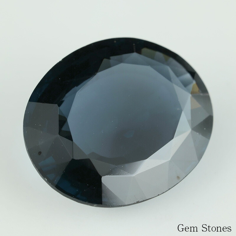 大粒 スピネル 10.919ct ルース 宝石 裸石 ブラック ブルー ネイビー ジュエリー オリジナル 制作 コレクション 記念 お守り 誕生日