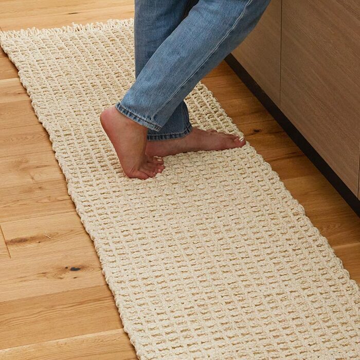 夏ラグ 夏用カーペット ラグ ラグマット カーペット ワッフル 綿混 コットン かわいい 北欧 おしゃれ リビング 長方形 正方形 マット オールシーズン オシャレ ナチュラル 夏用 夏 カジュアル シンプル 無地