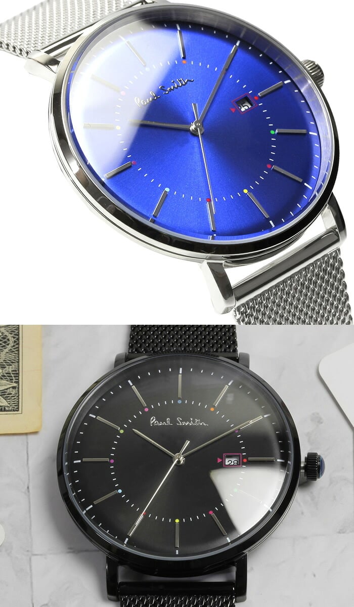 ポールスミス Paul Smith 腕時計 メンズ メタルメッシュベルト Track 42mm クラシック ブランド 人気 ウォッチ ギフト プレゼント