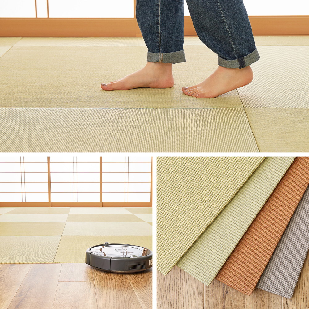 の畳屋さんシリーズ DIY用 薄畳 樹 いつき 約82×82×1.3cm 1枚 敷き畳 置き畳 リフォーム DIY カットできる