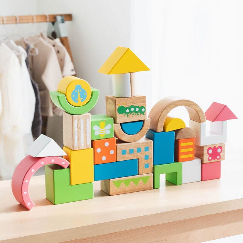 積み木 SOUNDブロックス Large ベーシックカラー | 誕生日プレゼント   1歳 1歳半 2歳 女の子 男の子 名入れ 誕生日 プレゼント おもちゃ 木のおもちゃ 木製玩具 木製 知育玩具 誕生日 クリスマス プレゼント 入園祝い ギフト ベビーギフト エデュテ