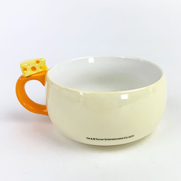 トムとジェリー フィギュア付きスープカップ ジェリーとチーズ スープマグ 食器