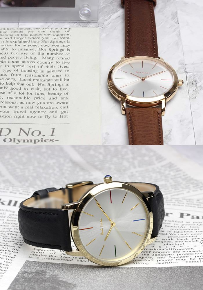 ポールスミス Paul Smith 腕時計 メンズ 革ベルト MA 41mm レザー クラシック ブランド 人気 ウォッチ ギフト プレゼント P10051 P10052 P10053 P10056 P10057 P10091