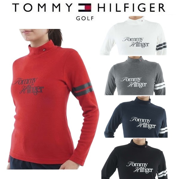 トミーヒルフィガー ゴルフ レディース 長袖 ニーラインモックシャツ TOMMY HILFIGER GOLF THLA670 2026年秋冬モデル お誕生日祝い お祝い 記念品 30代 40代 50代 60代 母の日 お母さん 還暦祝い 敬老の日 彼女 人気プレゼント プレゼント