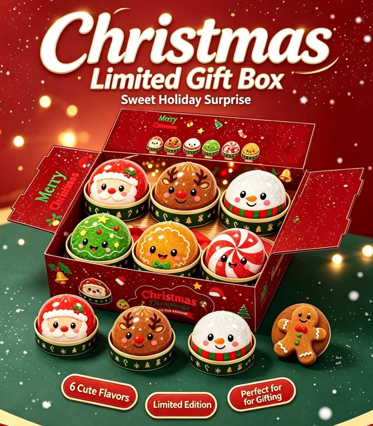 SNSでバズり中！クリスマス 肉まんスクイーズ ブラインドBOX 肉まん スクイーズ 低反発 もちもち 全6色 せいろ ケース付き スクイーズ玩具 ストレス解消 おもちゃ かわいい 癒しグッズ 握る やわらかい プレゼント ギフト