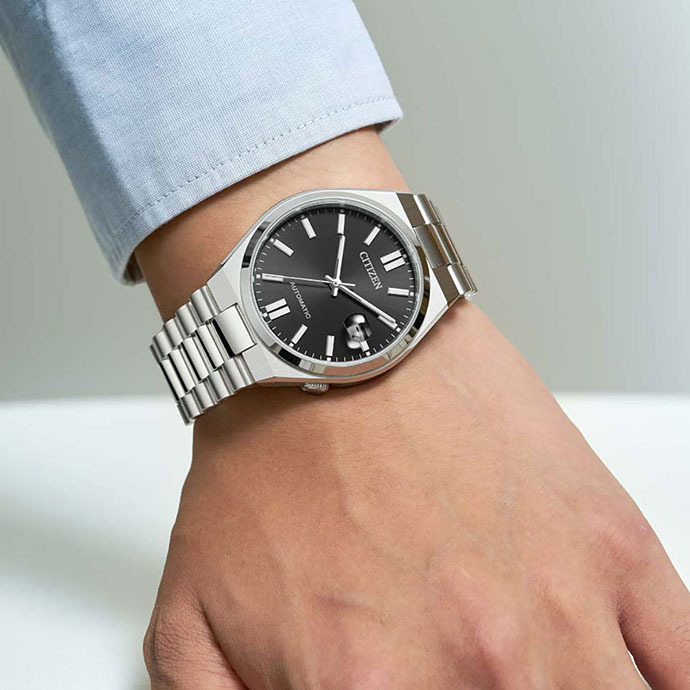 CITIZEN 腕時計 シチズン 時計 ウォッチ シチズン コレクション TSUYOSA Collection ツヨサ コレクション 自動巻き メカニカル ホワイト メンズ NJ0150-81A [並行輸入品]