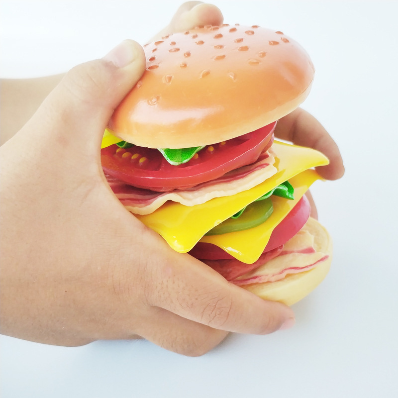 おもちゃ おままごと ハンバーガーセット 食材 プラスチック キッチン 組み合わせ遊び ごっこ遊び 指先遊び 子供 知育おもちゃ 男の子 女の子 6歳 誕生日 プレゼント ギフト 入園祝い