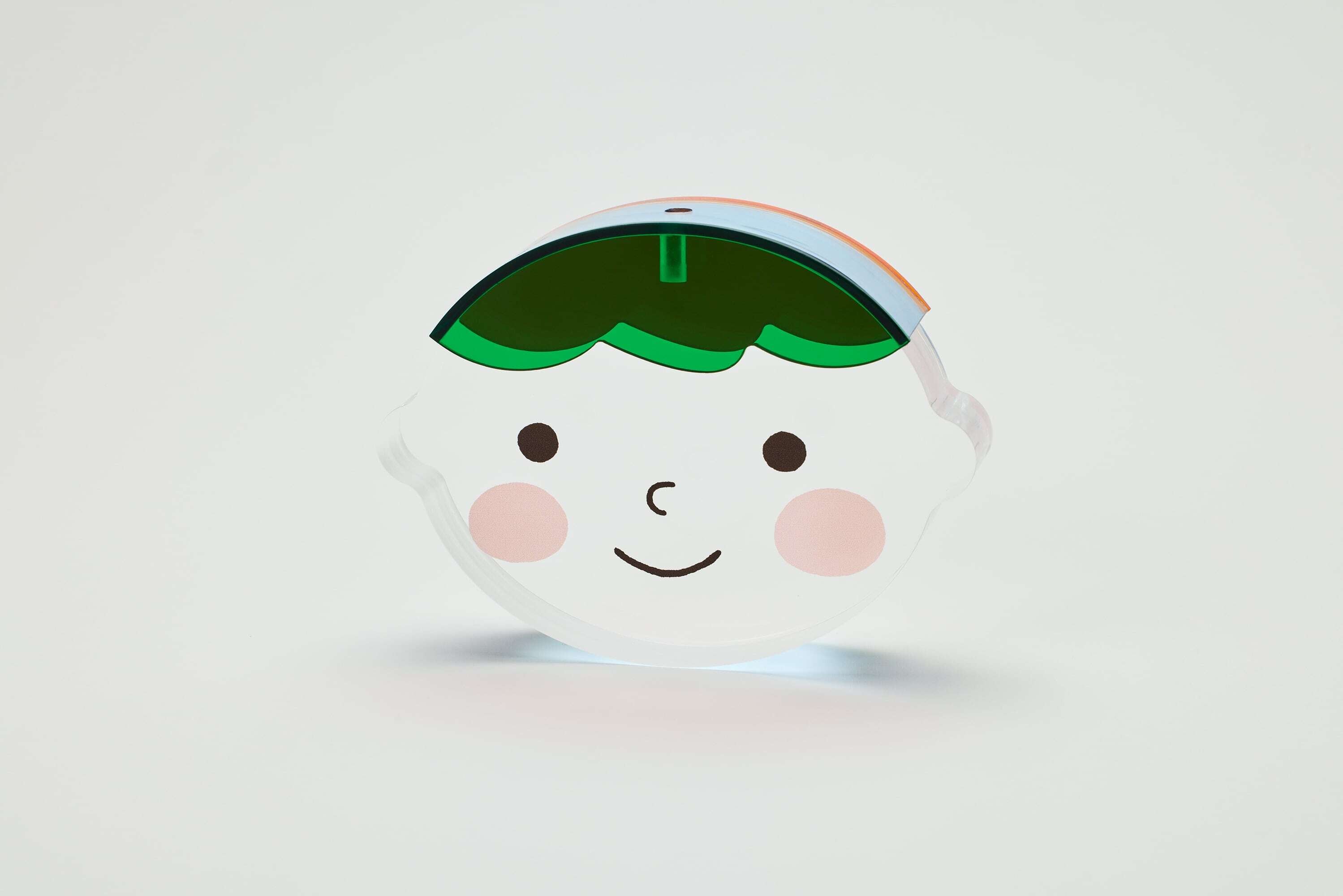 アクリルkittoko【A】(orange × blue × green) ファーストヘア ファーストカット 出産祝い お誕生日 ギフト プレゼント