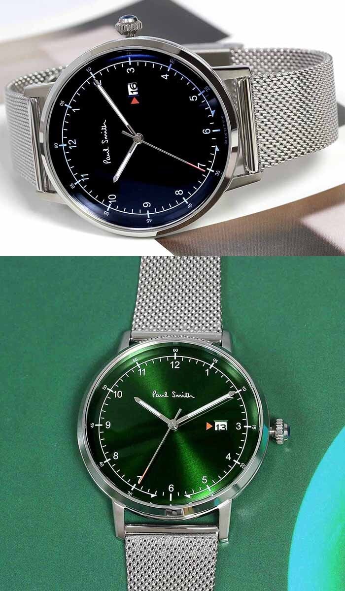 ポールスミス Paul Smith 腕時計 メンズ 41mm ステンレス クラシック ブランド 人気 ウォッチ プレゼント ゲージ GAUGE グリーン ブラック ネイビー シルバー