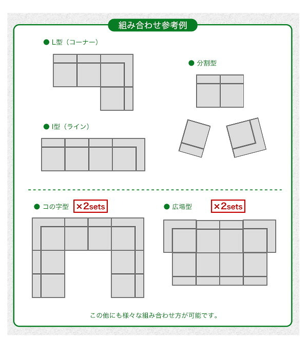 ソファ 組み合わせ自由 日本製 コーナーローソファ フロアタイプ 同色2セット フロアソファ リクライニング レイアウト自由 sofa ソファー レザー調 完成品 SHSH-07-RCLS-2SET インテリア 寝具 Linum-リナム-2SET 家具 新生活