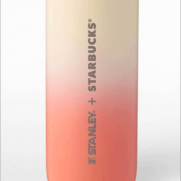 スターバックス スタンレー タンブラー 海外限定 サンセットコーラル 473ml ステンレスボトル スタバ STANLEY コラボ 保温 保冷 日本未発売 蓋付き 水筒 アウトドア キャンプ オフィス プレゼント 並行輸入 正規品