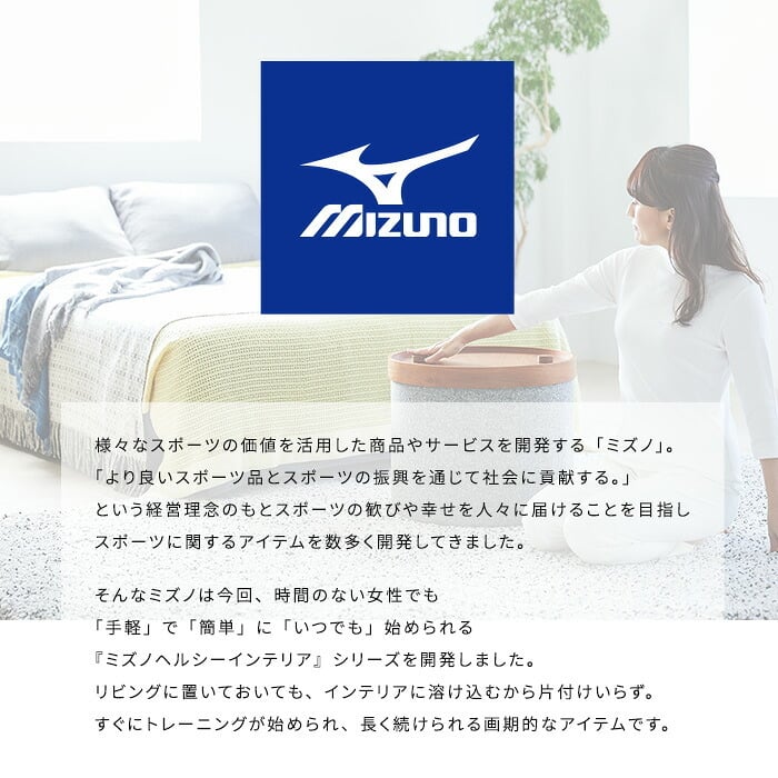 \クーポン配布中/ トレーニング用品 エクササイズ グッズ ミズノ mizuno トランポリン ラパン TRAMPOLINE lapin 体幹 フィットネス 室内用 宅トレ 全身運動 日本製 グレー ブラウン カバー洗濯可 折りたたみ クッション です