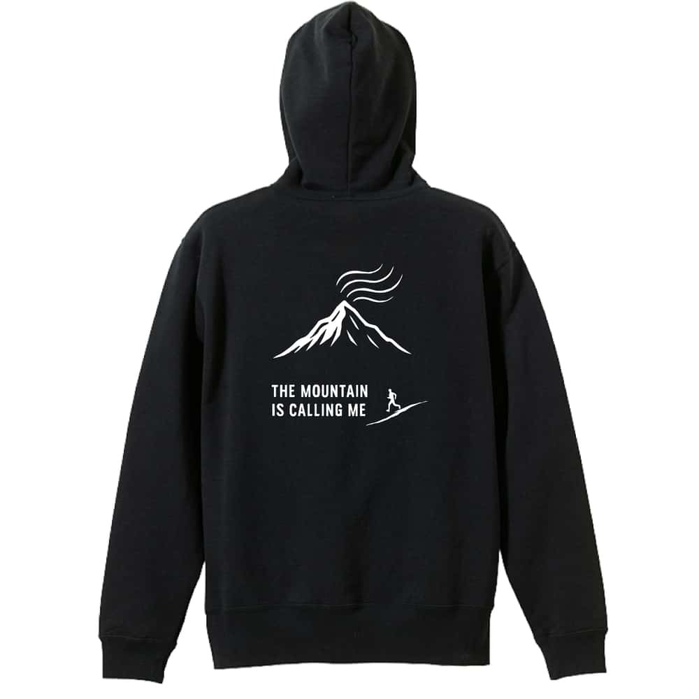 トレイルランニング パーカー プルオーバー メンズ レディース ジュニア 練習着 裏パイル おもしろ 名入れ スウェット おしゃれ キッズ 大きいサイズ 文字入れ無料 「山が俺を呼んでいる」 アートワークスコウベ 【送料無料】