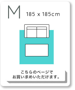 ラグ カーペット マイクロファイバー・デザイン マットMサイズ（185×185cm）洗える マット 【WASHFA2】 新生活