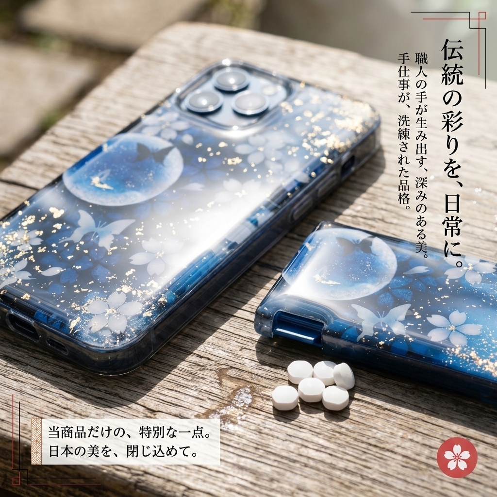 ミンティアケース『手』　名入れ 職人 手作り ハンドメイド 送料無料 伝統工芸 立体樹脂 金彩 桜 和モダン 和柄 和風 和雑貨 和小物 ギフト プレゼント フリスク