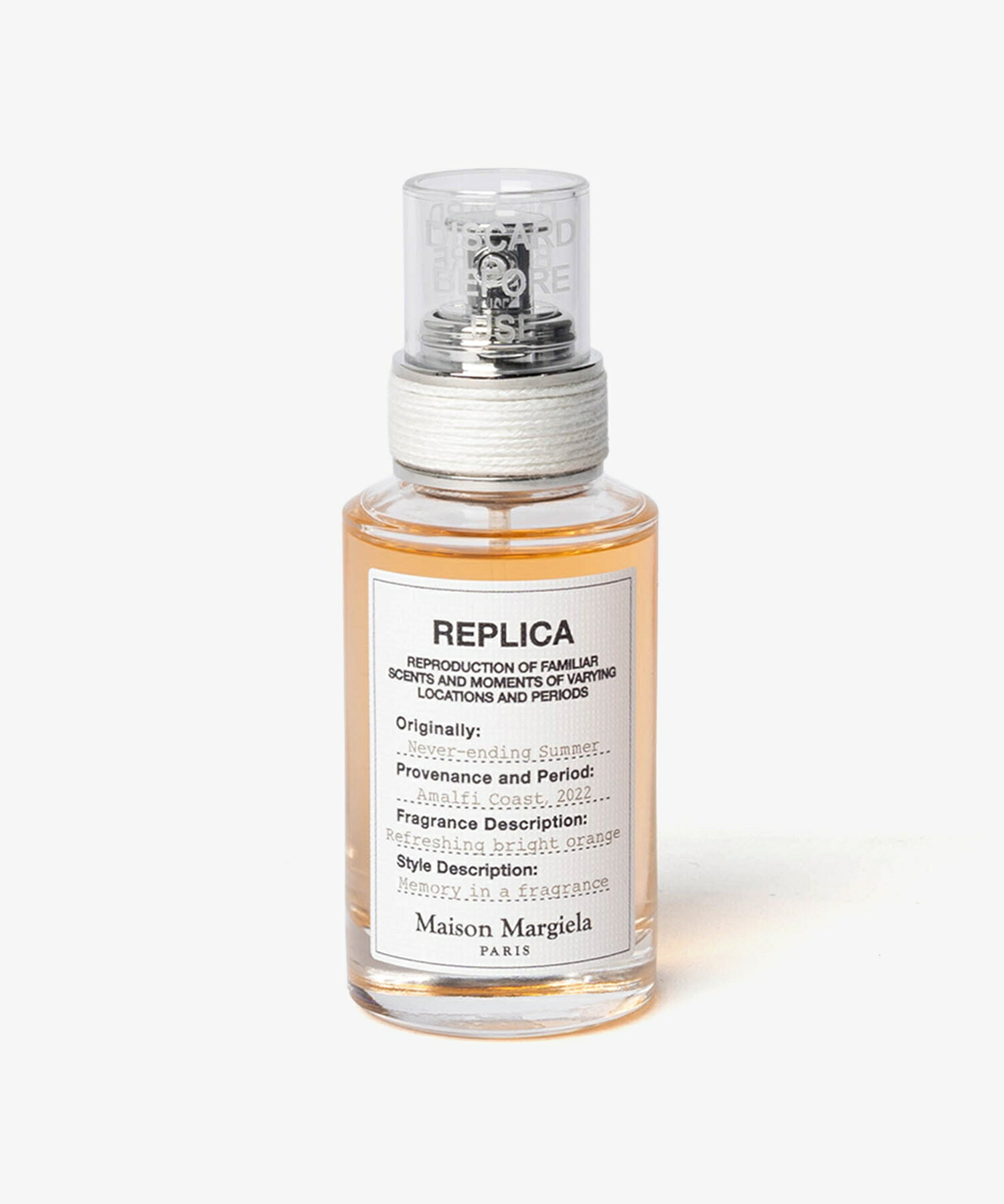メゾン マルジェラ MAISON MARGIELA NEVER ENDING SUMMER ネバーエンディング サマー REPLICA レプリカ オードトワレ 30mL ユニセックス フレグランス