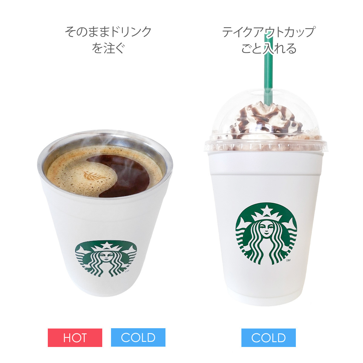 【 名入れ 刻印 】 スターバックス 2WAY ステンレスカップ / ホルダー マットホワイト 355ml スターバックス カップ スタバ コップ starbucks ステンレスカップ 名入れ カップホルダー 持ち歩き スターバックス ギフト カップ スタバギフト