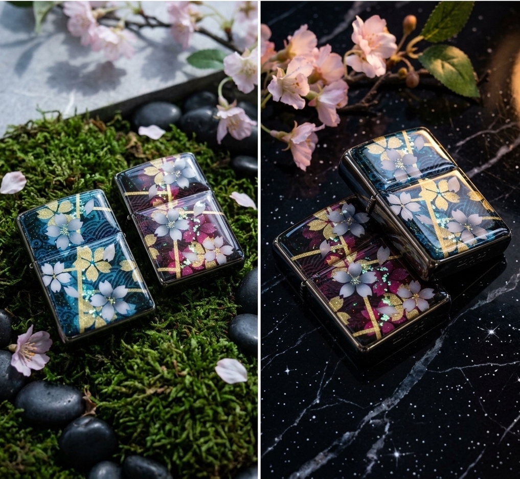 職人の手作り！和柄ペアzippo『帆』名入れ 送料無料 和風 桜 工芸 ハンドメイド ジッポ ライター 喫煙具 電子タバコ アイコス イルマ ギフト プレゼント
