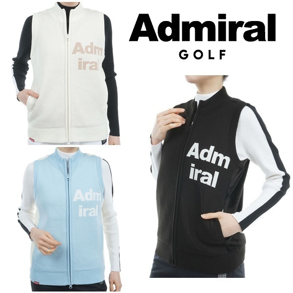 アドミラル ゴルフ レディース ベスト バックボア フルジップベスト ADMIRAL GOLF ADLA474 秋冬モデル お誕生日祝い お祝い 記念品 30代 40代 50代 60代 母の日 お母さん 還暦祝い 敬老の日 彼女 人気プレゼント プレゼント