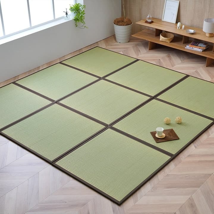 純国産 い草 日本製 置き畳 ユニット畳 簡単 和室 約82×82×1.7cm(6枚1セット) 軽量 ジョイント付き