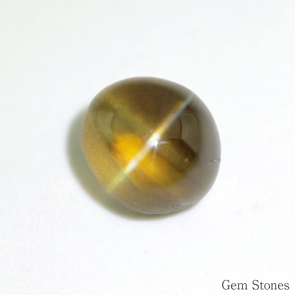 クリソベリルキャッツアイ 5.539ct ルース 宝石 裸石 クリソベリル ブラウン イエロー キャッツ ネコ ジュエリー オリジナル 制作 コレクション 誕生石 10月 記念 お守り 誕生日