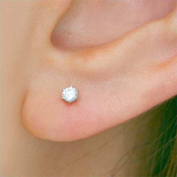 プラチナ ピアス ダイヤモンド 0.1ct Pt900 一粒ダイヤ ダイヤピアス レディース シンプル 金属アレルギー対応 天然ダイヤ スタッドピアス 両耳セット プレゼント ギフト ラッピング 記念日 誕生日 女性