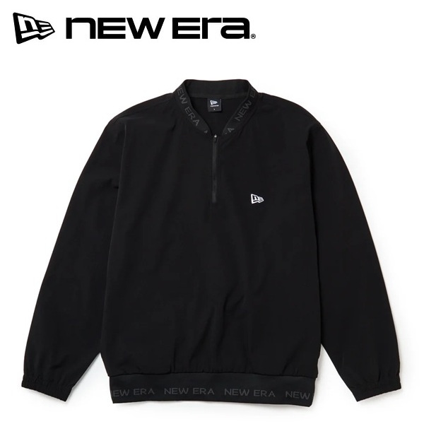 ニューエラ ゴルフ ジャケット ウィンドジャケット プルオーバー ブラック New Era Golf (15129425)  2026年秋冬モデル お誕生日祝い お祝い 記念品 お父さん 父の日 彼氏 男性 30代 40代 50代 60代 母の日 お母さん 還暦祝い 敬老の日 彼女 人気プレゼント プレゼント