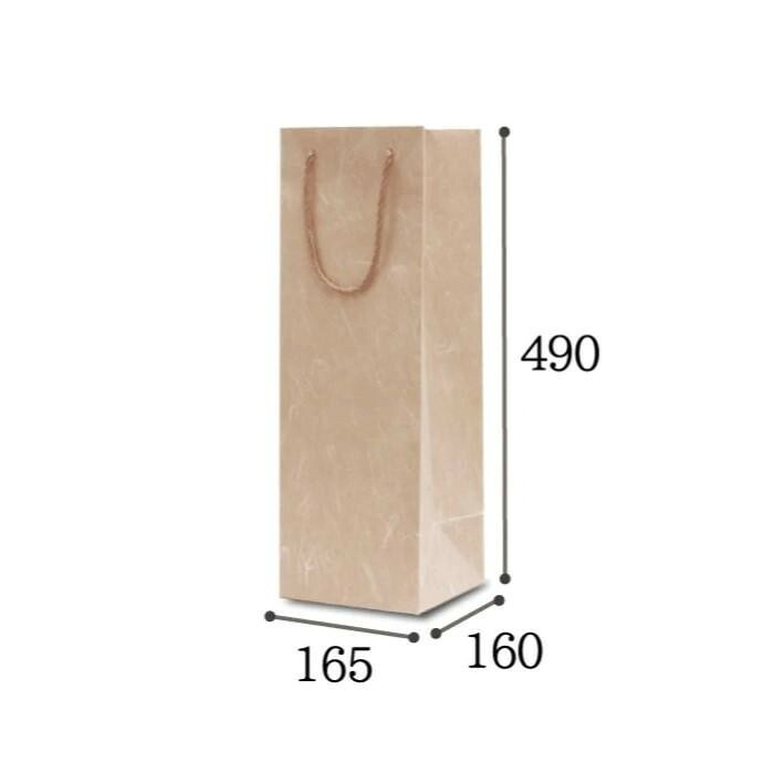 手提げ袋 一升瓶用 10枚入 絹流 165×160×490mm ギフトバッグ 日本酒 ワイン ボトル袋 ラッピング袋 贈答用 高級手提げ袋 紙袋 手提げ紙袋 持ち帰り袋 おしゃれ 紙袋 シンプル 無地