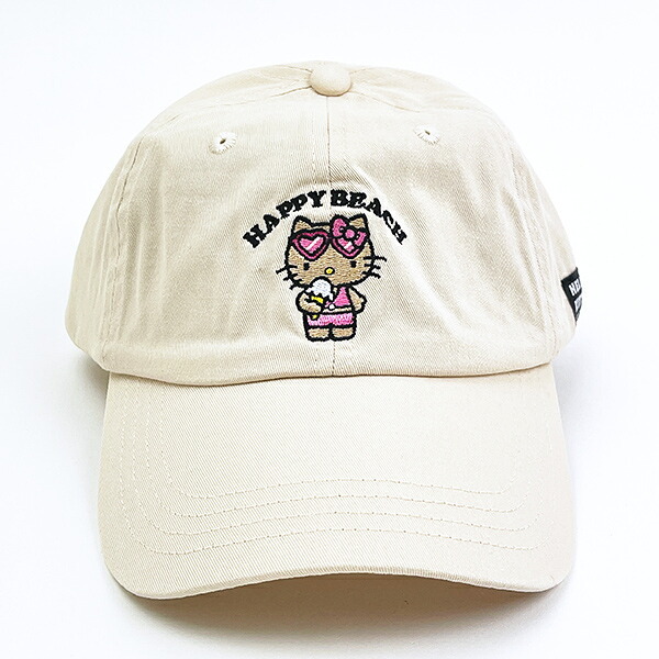 サンリオ 日焼けキティ キャップ ベージュ 帽子 アパレル Sanrio
