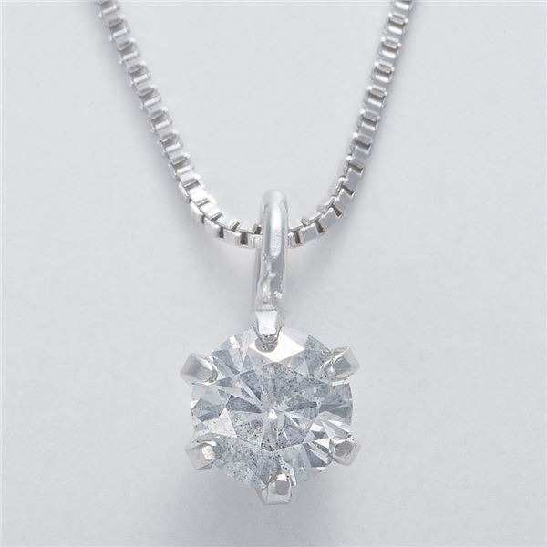 ネックレス レディース 一粒 ダイヤモンド 0.1ct K18WG 18金 ホワイトゴールド ベネチアンチェーン ペンダント シンプル 華奢 記念日 プレゼント ギフト ジュエリー