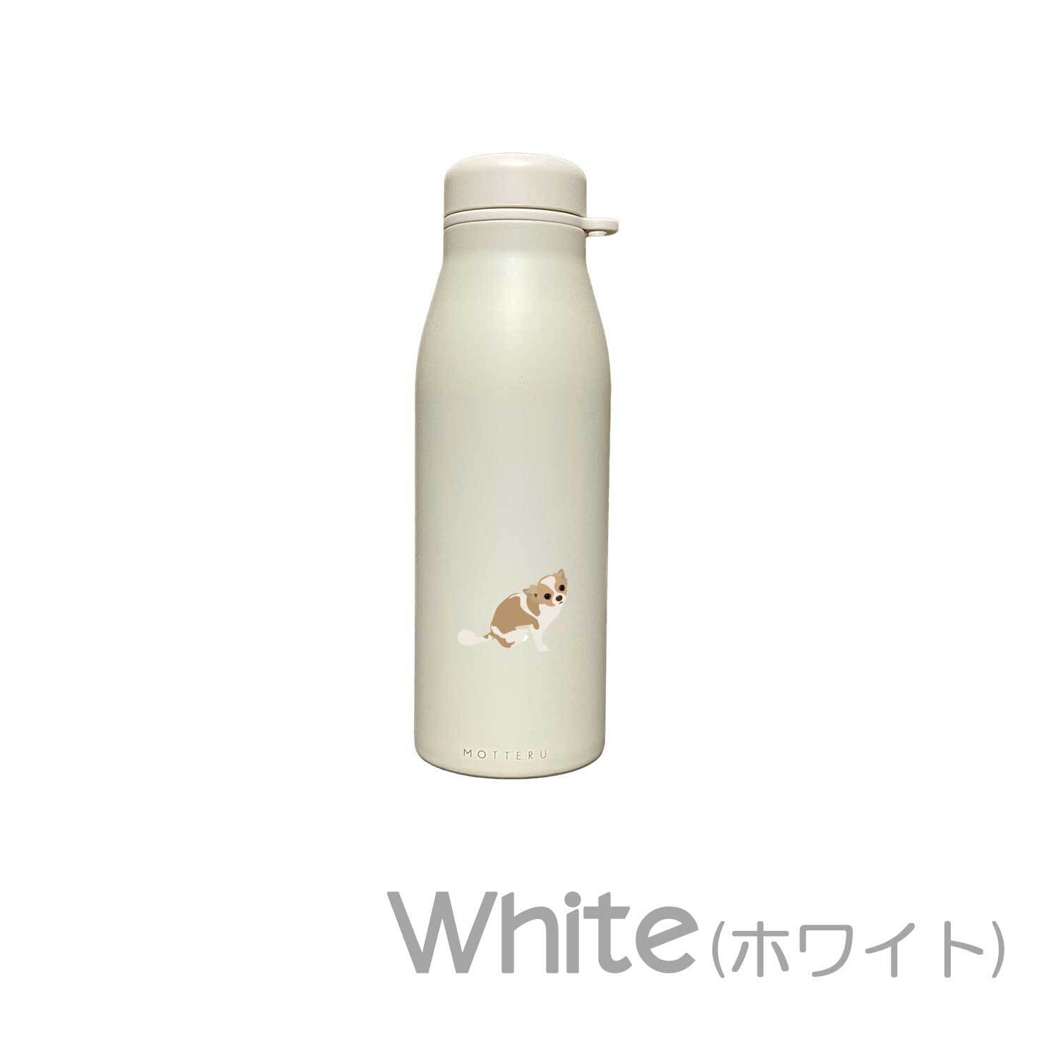 チワワ～パーティ ショルダー ステンレスボトル 500ml 保温 保冷 ステンレス 真空 断熱 二重構造 水筒 マイボトル カラビナ ベルト ストラップ オリジナル チワワ 犬 ペット