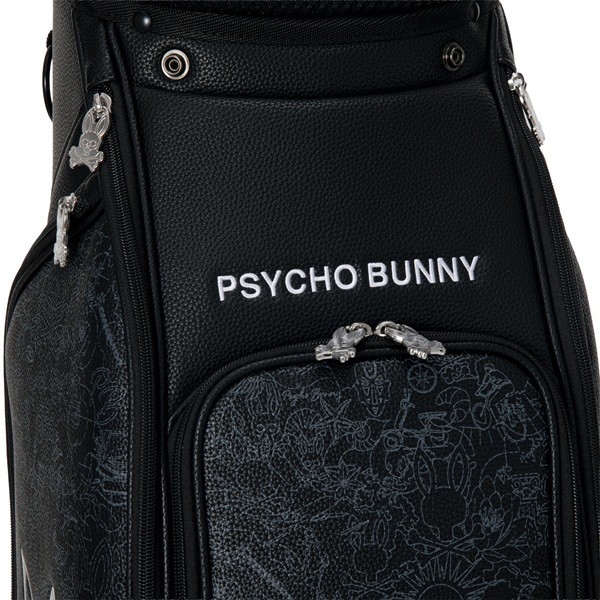 サイコバニー ゴルフ キャディバッグ カートキャディバッグ MONOTONE EDITION Psycho Bunny PBMG6BC3 お誕生日祝い お祝い 記念品 お父さん 父の日 彼氏 男性 30代 40代 50代 60代 母の日 お母さん 還暦祝い 敬老の日 彼女 人気プレゼント プレゼント