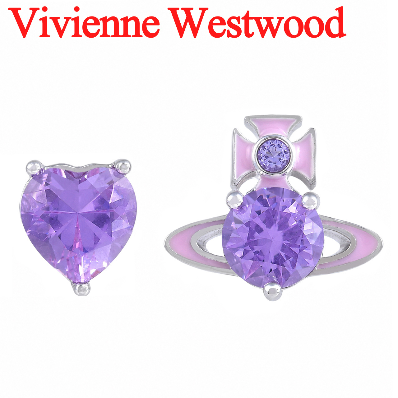ヴィヴィアンウエストウッド ピアス レディース 女性用 オーブ ハート アクセサリー 両耳用 Vivienne Westwood ミリーピアス 62010383 選べる2色 【2026年春夏新作】 【ラッピング無料 誕生日 お祝い プレゼント ギフト 贈り物】