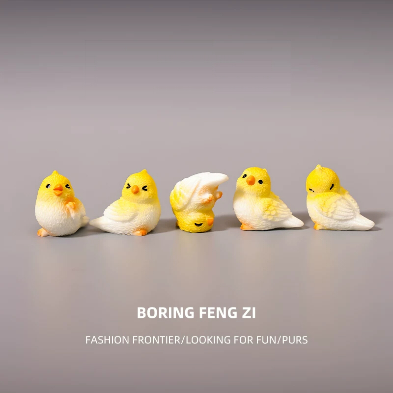小鳥 置物 8個セット ミニチュア インコ オブジェ かわいい 鳥 フィギュア 卓上 飾り 車内アクセサリー デスク インテリア 癒し 雑貨 玄関 リビング プレゼント