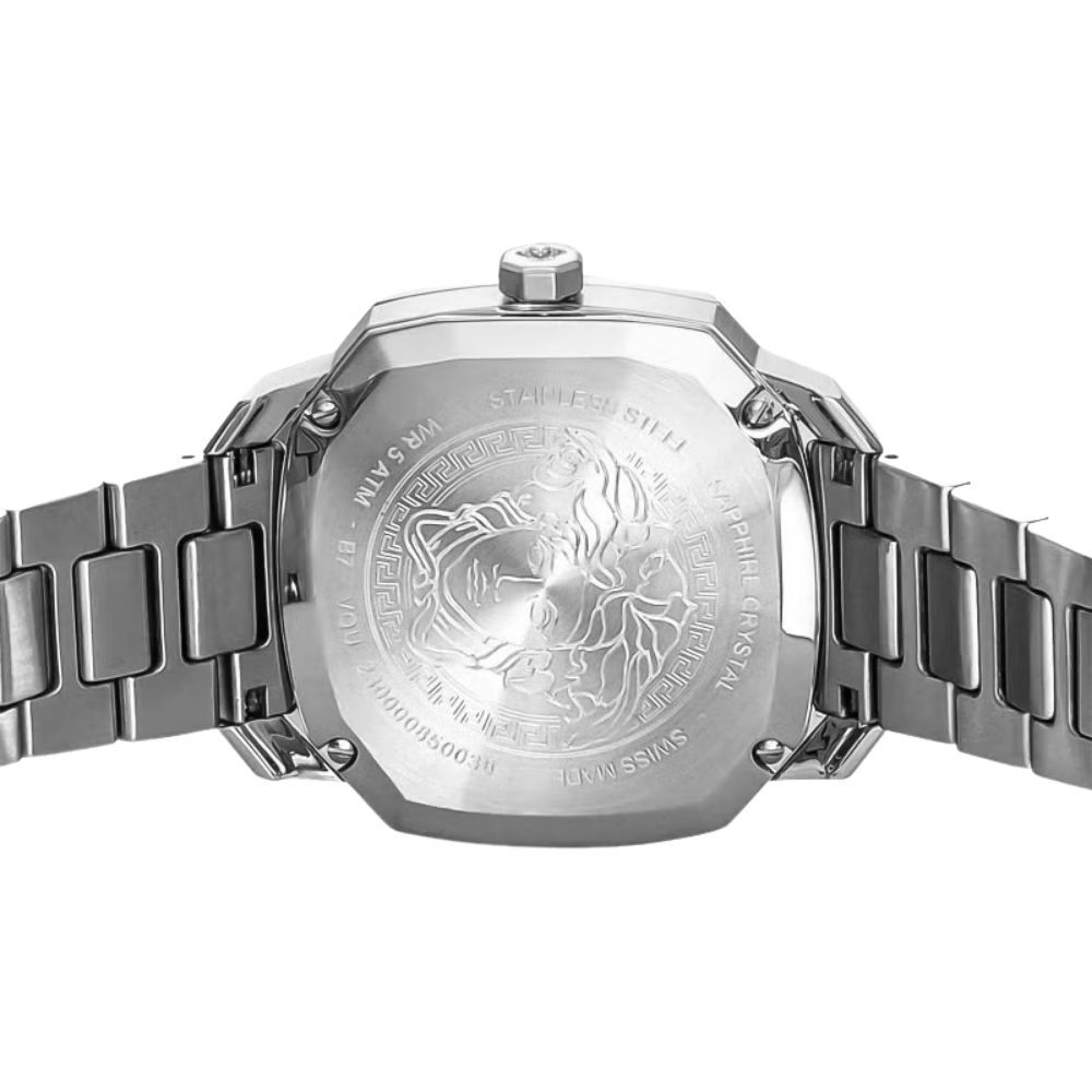 ヴェルサーチェ 腕時計 メンズ レディース ブラック シルバー 38mm VERSACE DYLOS ディロス スイス製 ユニセックス メンズ腕時計 高級 ブランド おしゃれ プレゼント ギフト 成人 卒業 入学